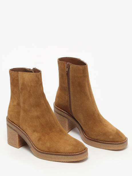 Enkellaarsjes Met Hak Uit Leder Alpe Bruin women 26261101 ander zicht 1